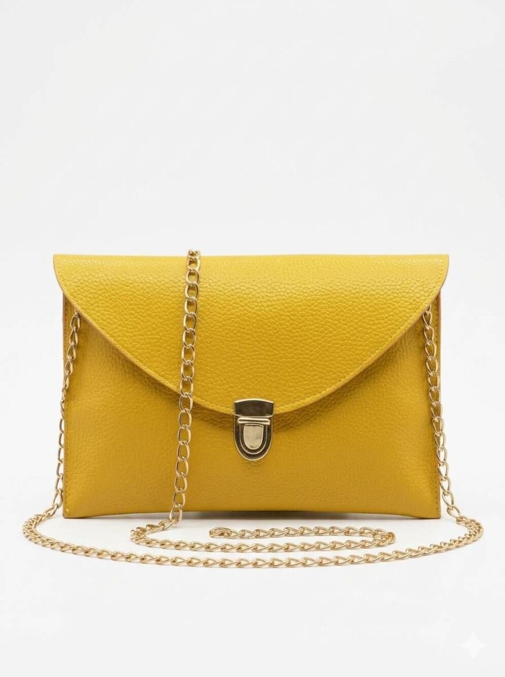 ☔️🔹️NWOT Yellow Envelope Clutch Crossbody Purse